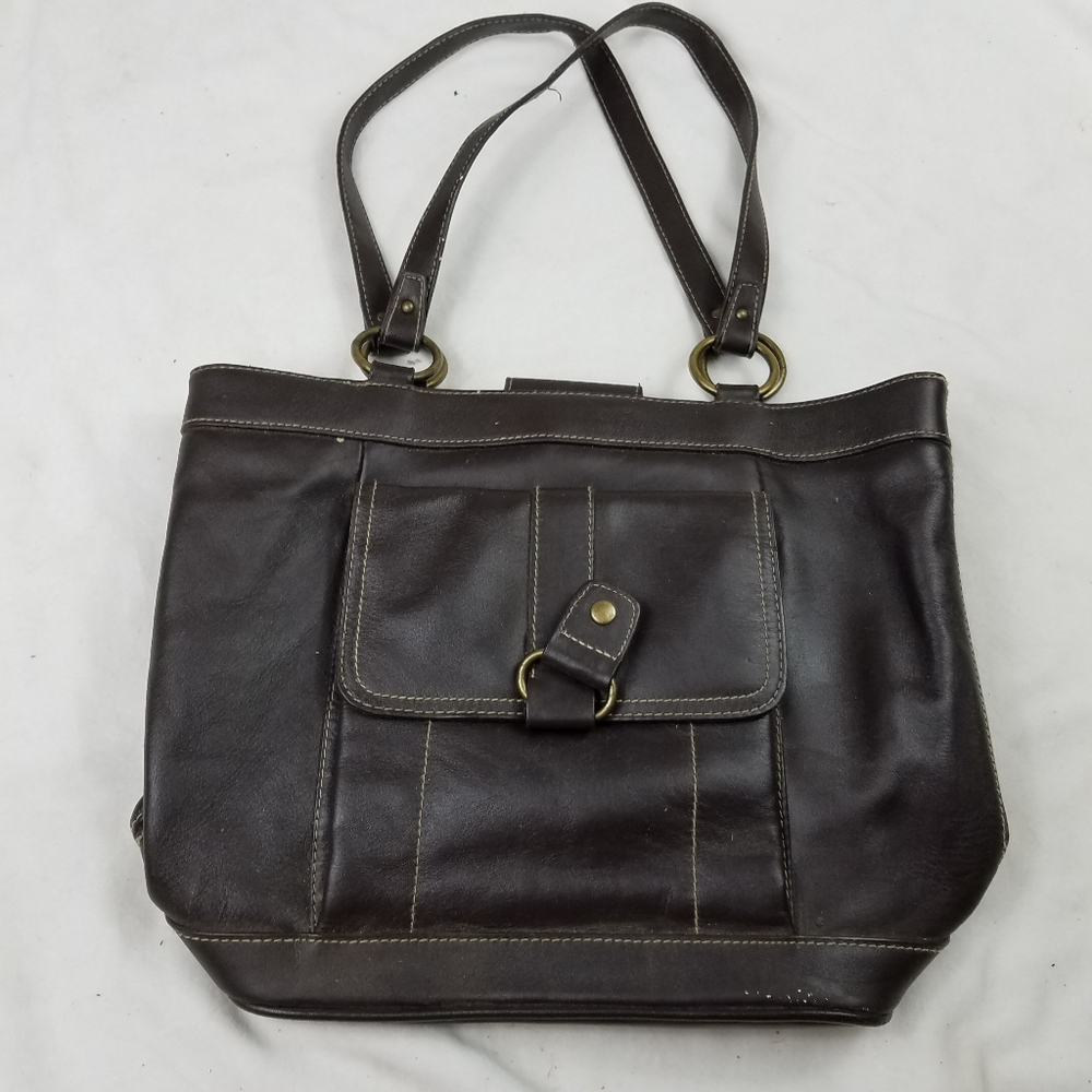 Hillard & Hanson Handbag Brown Preowned